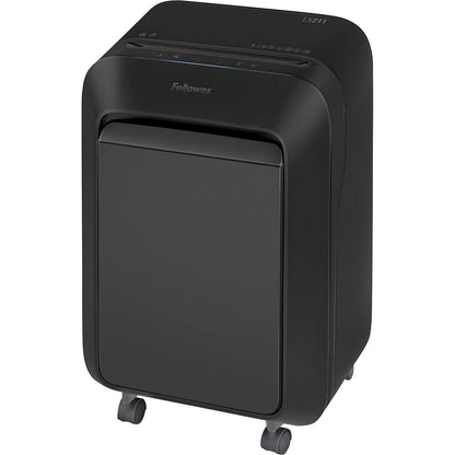 LX211 document shredder, particles 2 x 12 mm, 14 sheets, black.