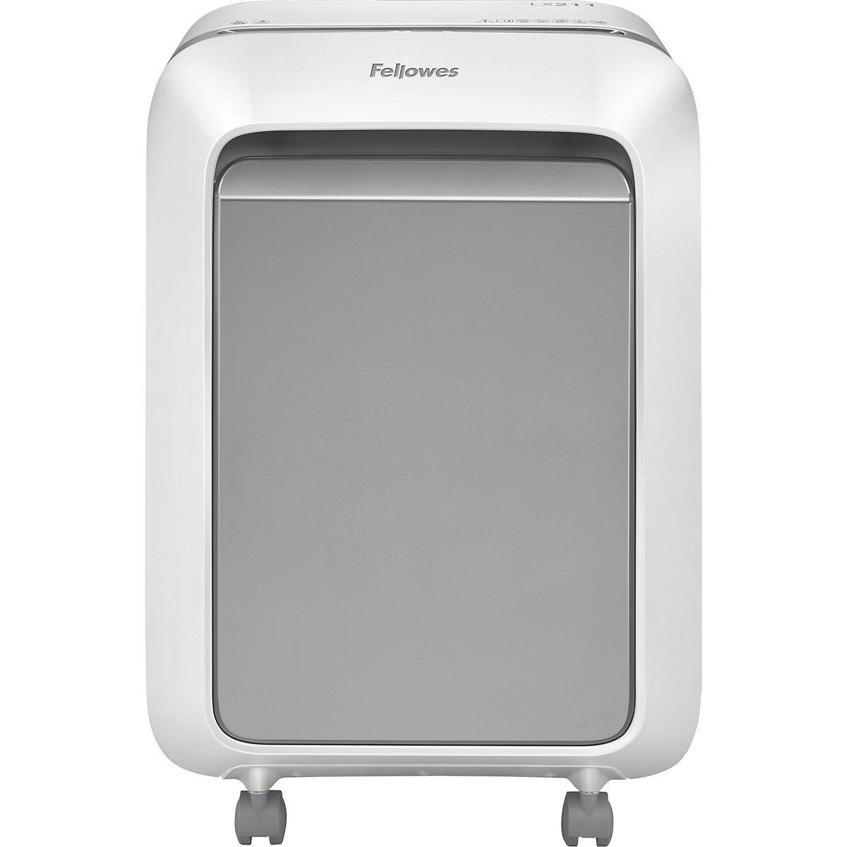 LX211 document shredder, particles 2 x 12 mm, 14 sheets, white.