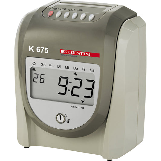 K 675 time and attendance recording device, for up to 100 people, HxWxD 225 x 190 x 105 mm.