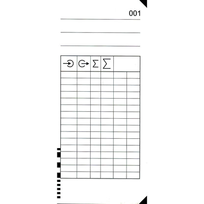 Punch cards, for K 675, pack of 200, HxW 184 x 86 mm.