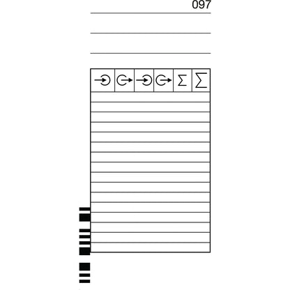 Punch cards, for K 675, pack of 200, HxW 184 x 86 mm.