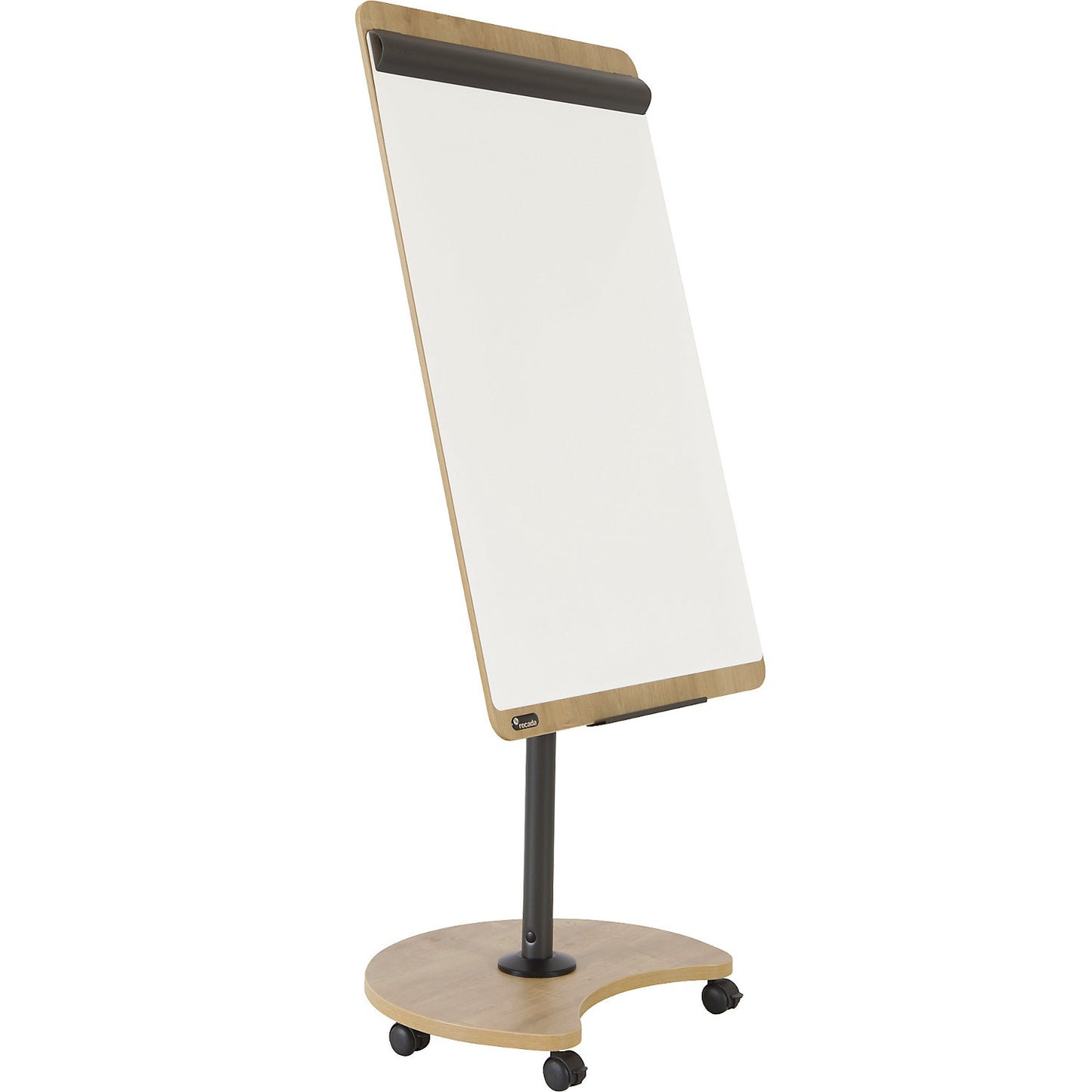 NATURAL multi-purpose flip-chart, mobile, HxWxD 2000 x 690 x 620 mm, frame with wood finish, with castors.