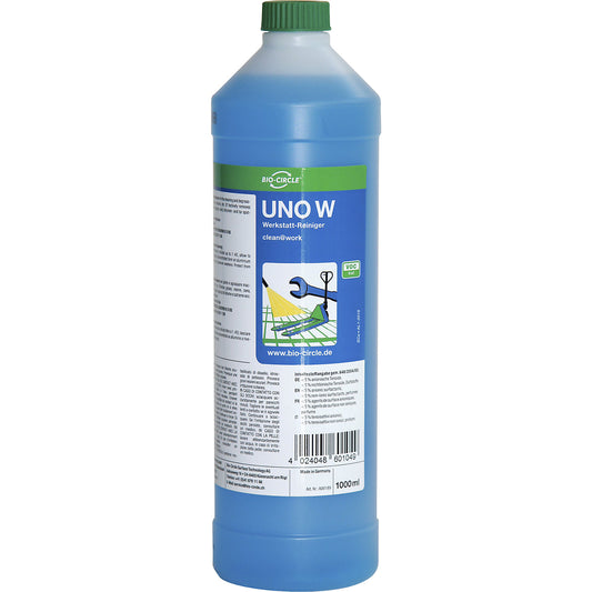 UNO W workshop cleaner, pack of 10 x 1 l bottles, low foaming.
