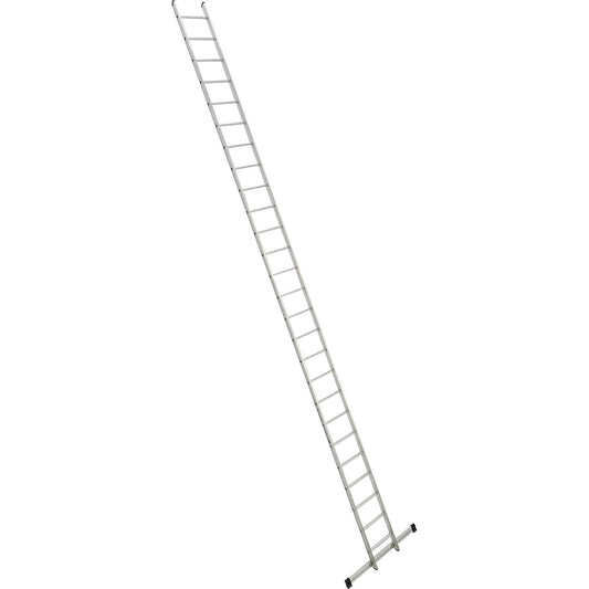 Lean to rung ladder, width 410 mm, 26 rungs with beam.