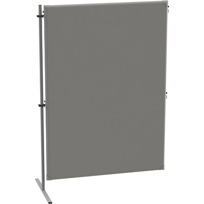 Acoustic partition, fabric, extension unit, WxD 1200 x 650 mm, grey.