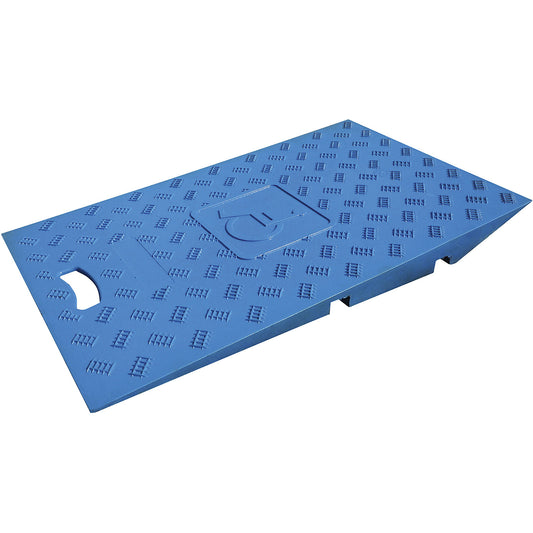 Set of wheelchair ramps for cable duct, LxWxH 744 x 440 x 75 mm, blue.
