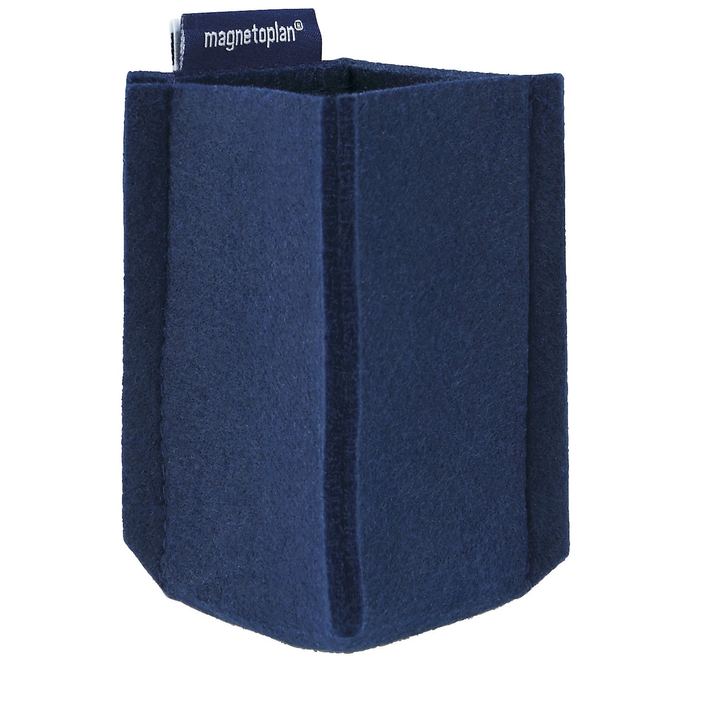 magnetoTray pencil pot, SMALL, HxWxD 100 x 60 x 60 mm, blue.