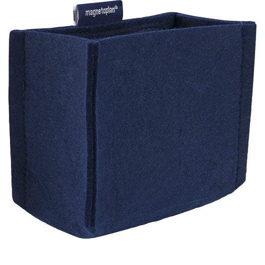 magnetoTray pencil pot, MEDIUM, HxWxD 100 x 130 x 60 mm, blue.