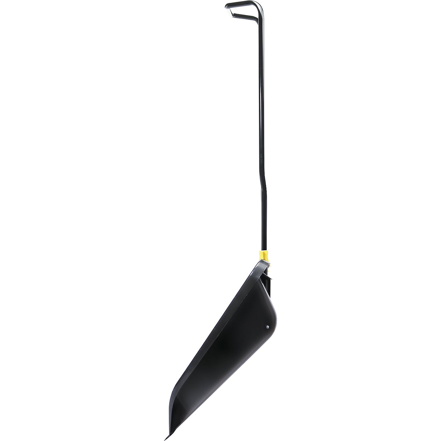 Sled shovel, LxWxH 1352 x 745 x 613 mm, with aluminium edge, black.