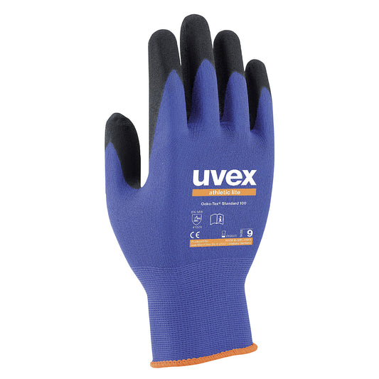 athletic lite protective gloves, pack of 10 pairs, size 7.