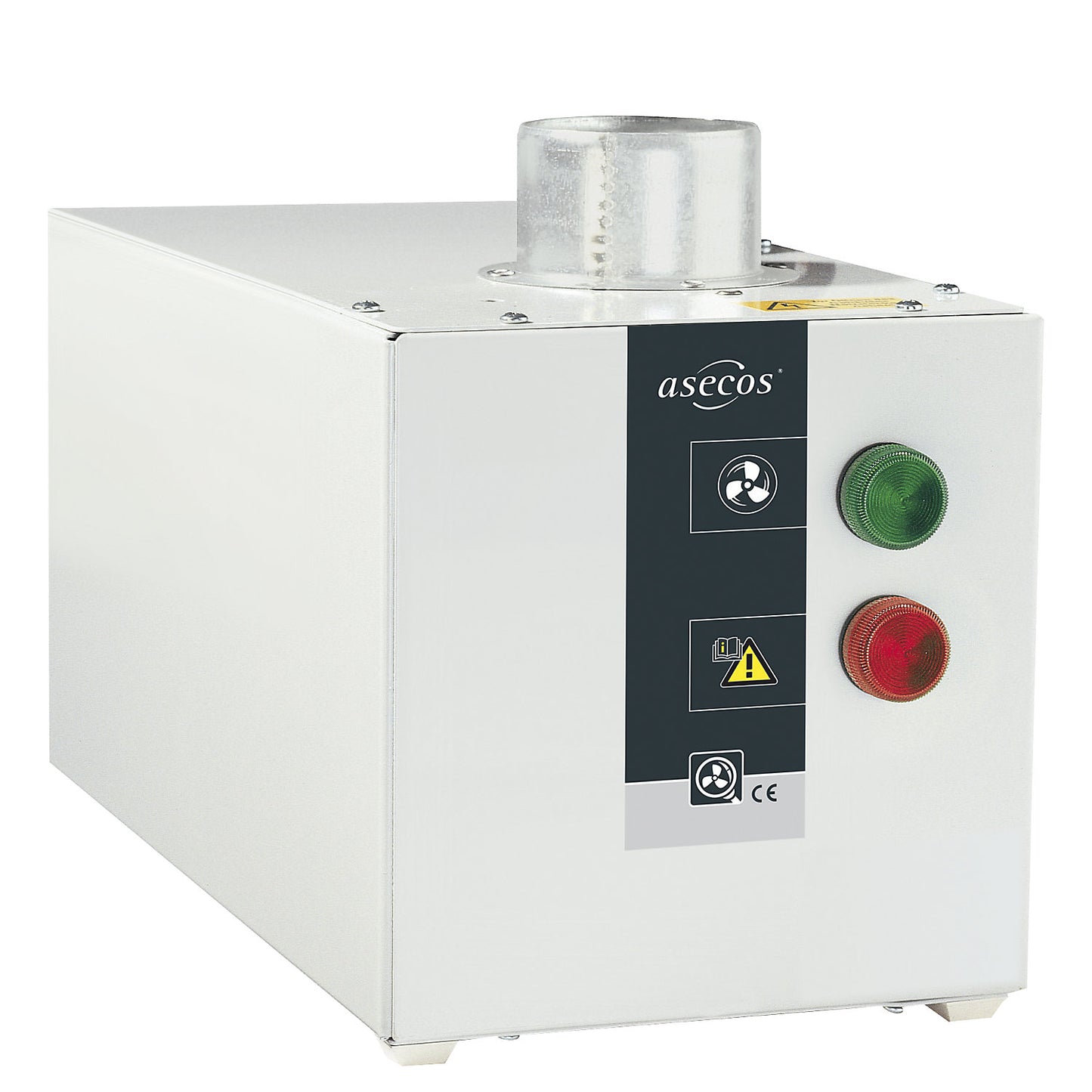 Ventilation kit, with fume monitoring device, on hazardous goods storage cupboards, HxWxD 200 x 200 x 400 mm.
