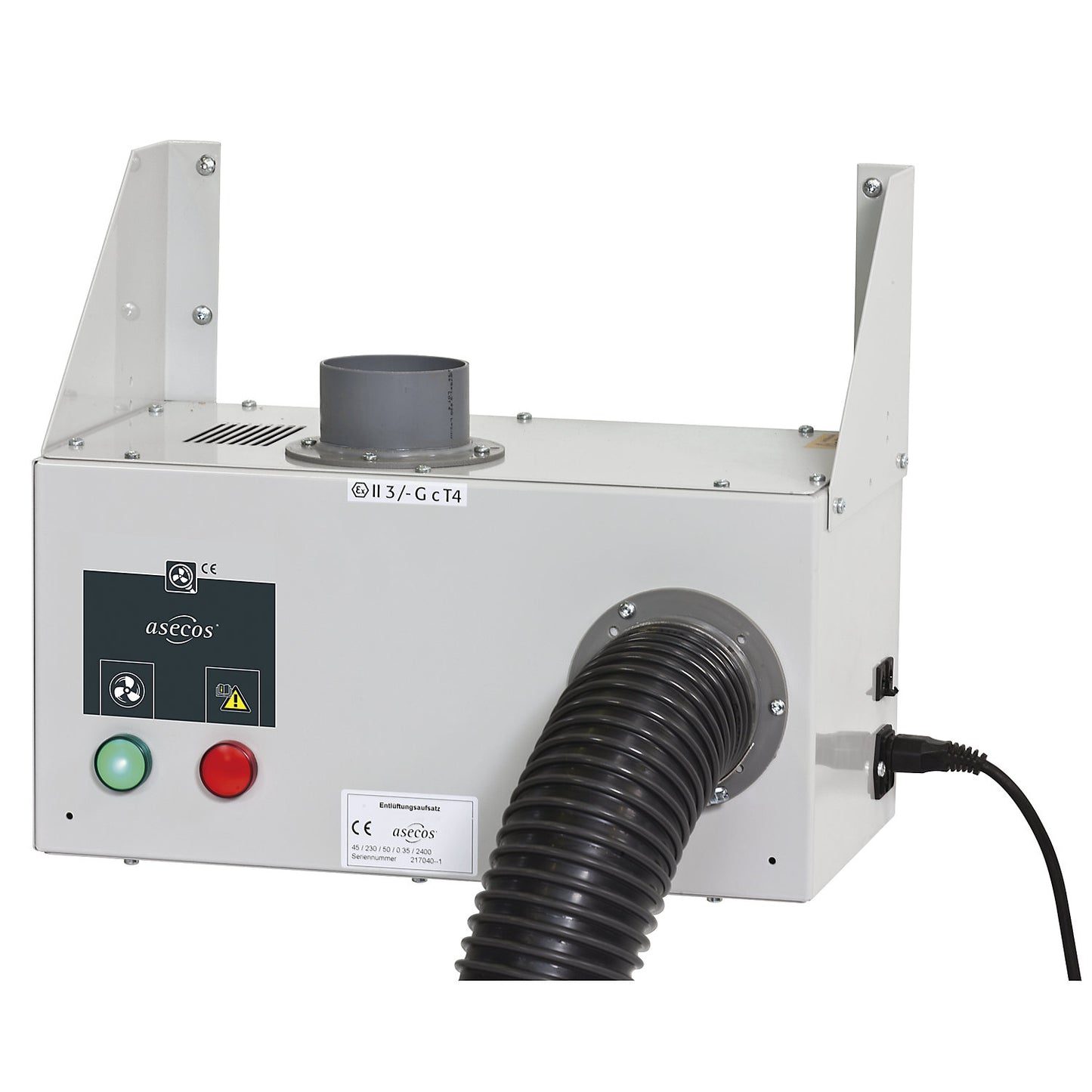 Ventilation kit, with fume monitoring device, for add-on drawer units, HxWxD 340 x 400 x 200 mm.