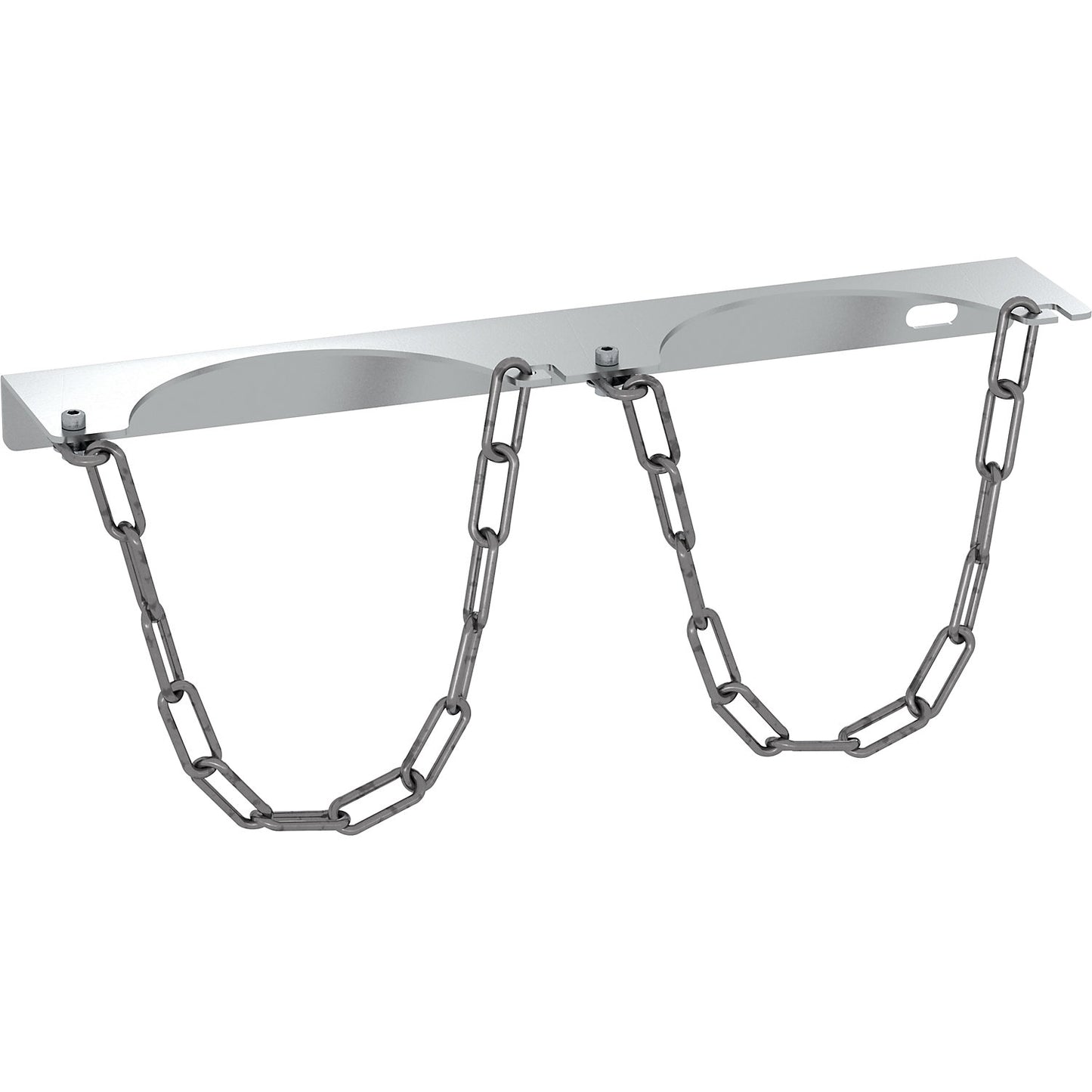 Gas cylinder wall mounting bracket, for 2 bottles, for max. cylinder-Ø 140 mm.
