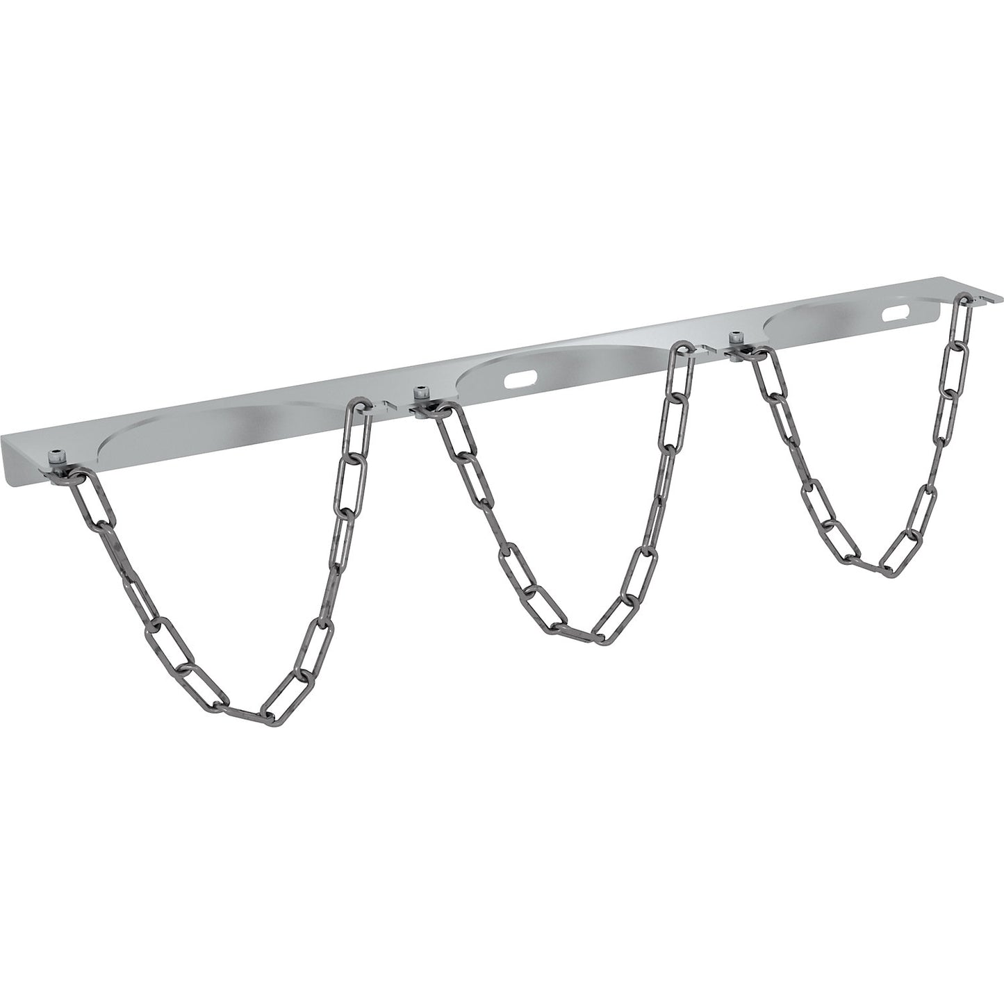 Gas cylinder wall mounting bracket, for 3 bottles, for max. cylinder-Ø 140 mm.