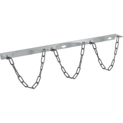 Gas cylinder wall mounting bracket, for 3 bottles, for max. cylinder-Ø 140 mm.