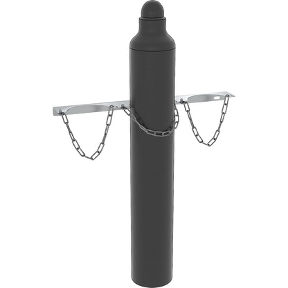 Gas cylinder wall mounting bracket, for 3 bottles, for max. cylinder-Ø 140 mm.