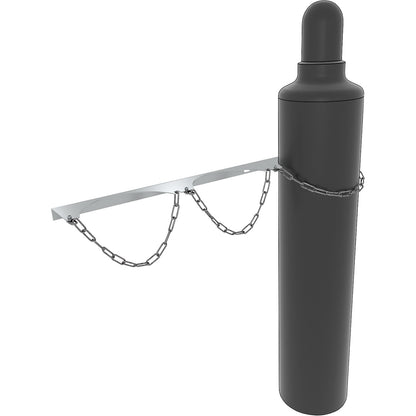 Gas cylinder wall mounting bracket, for 3 bottles, for max. cylinder-Ø 230 mm.