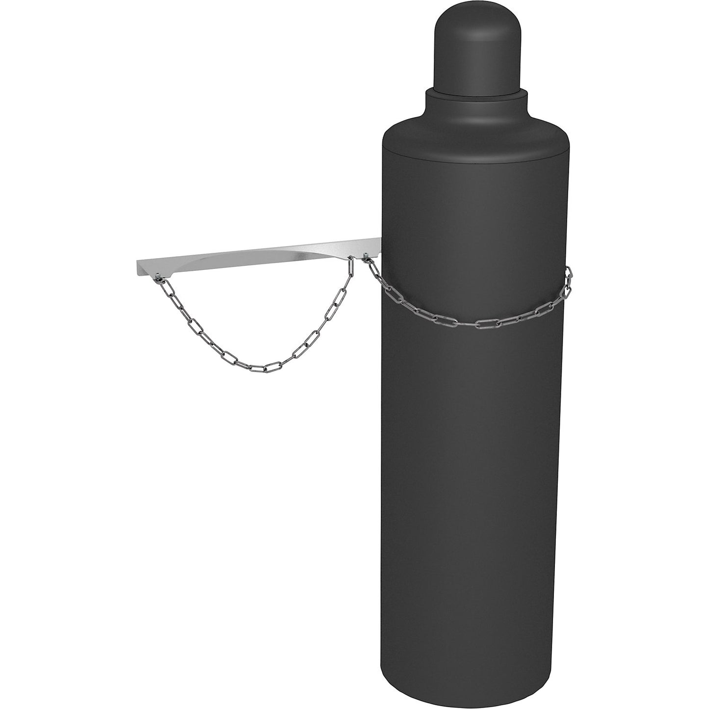 Gas cylinder wall mounting bracket, for 2 bottles, for max. cylinder-Ø 320 mm.