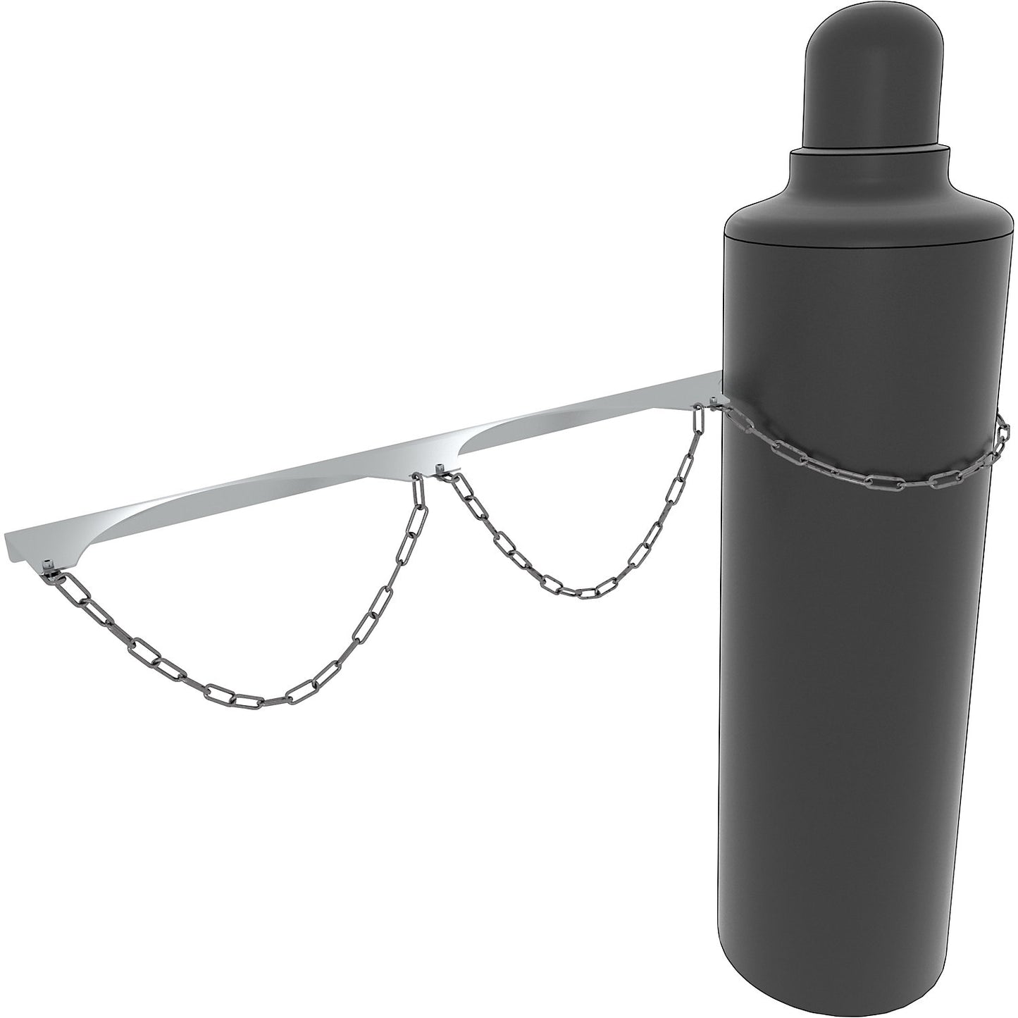 Gas cylinder wall mounting bracket, for 3 bottles, for max. cylinder-Ø 320 mm.