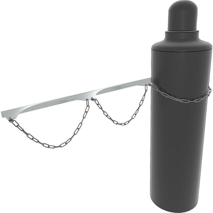 Gas cylinder wall mounting bracket, for 3 bottles, for max. cylinder-Ø 320 mm.