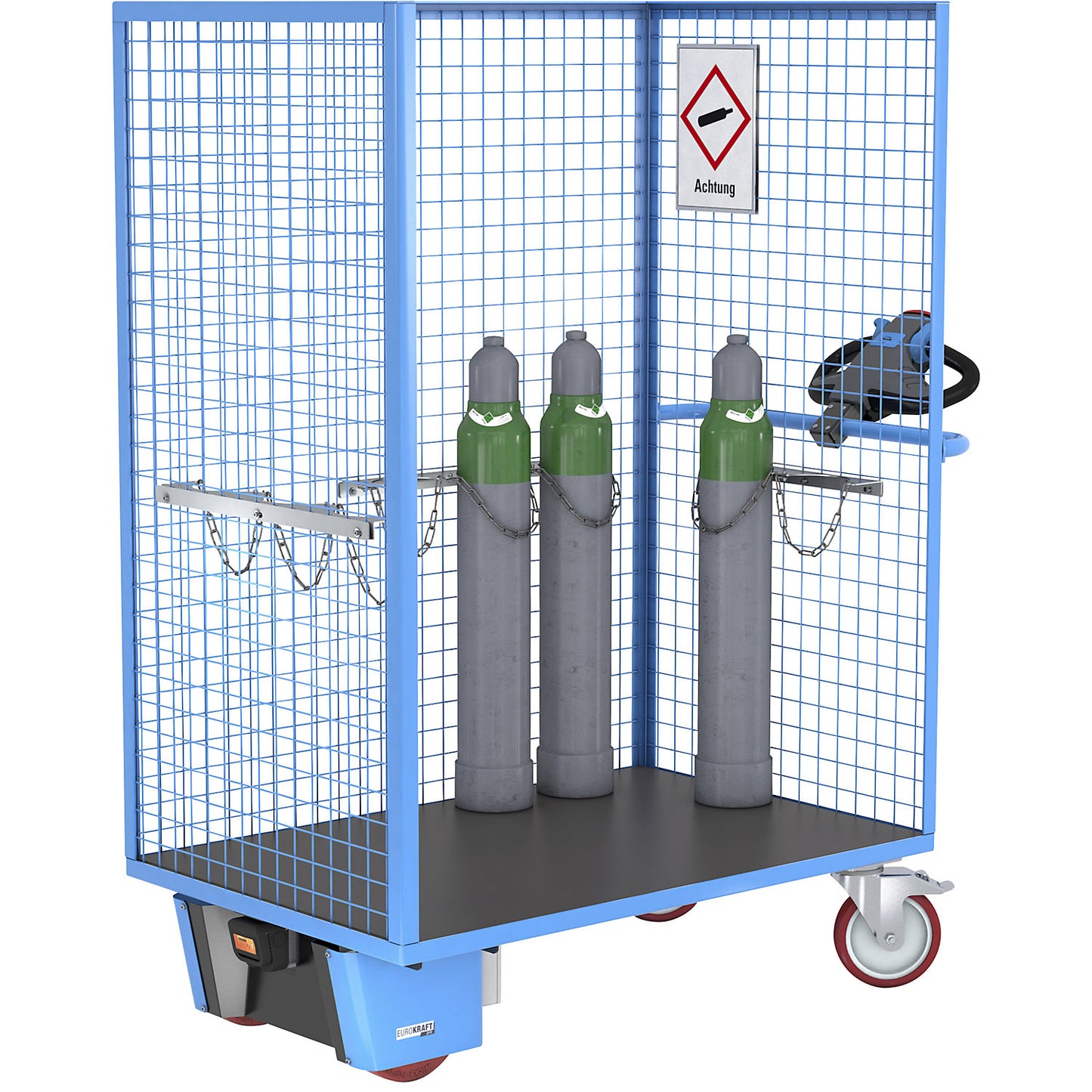 Mesh panel mounting plate, for gas cylinder wall bracket for max. cylinder Ø 320 mm, for 3 cylinders.
