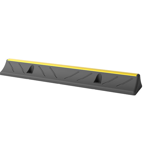 Wheel stop, weather resistant, yellow / black, LxWxH 1000 x 200 x 110 mm.