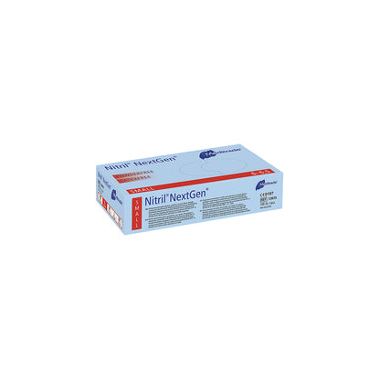 Meditrade nitrile disposable gloves, pack of 1000, food grade, blue, size S.