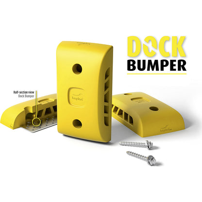 Collision protection, loading ramp, plastic, yellow, 450 x 250 x 100 mm.