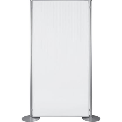 PROFESSIONAL hygiene and safety room divider, transparent, HxWxD 2000 x 1000 x 300 mm, transparent, with feet.