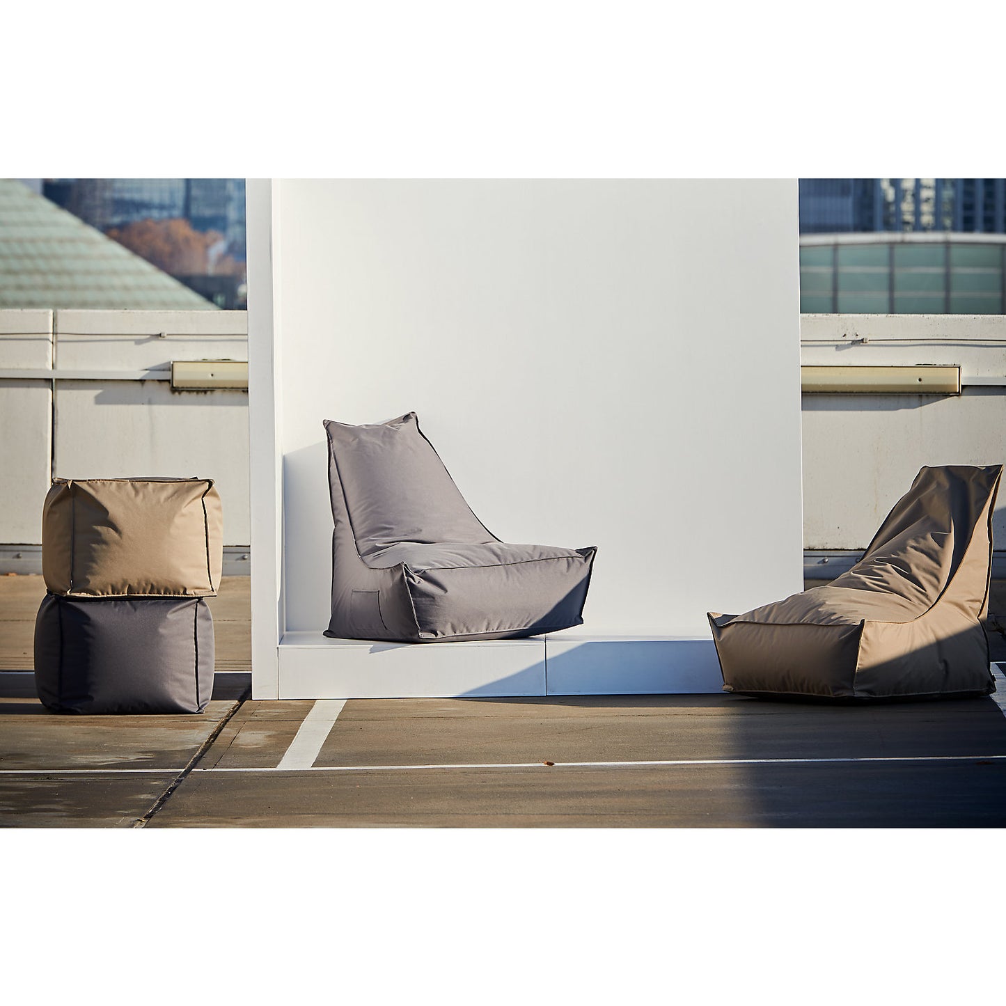 GORDON beanbag, HxWxD 800 x 600 x 800 mm, taupe.