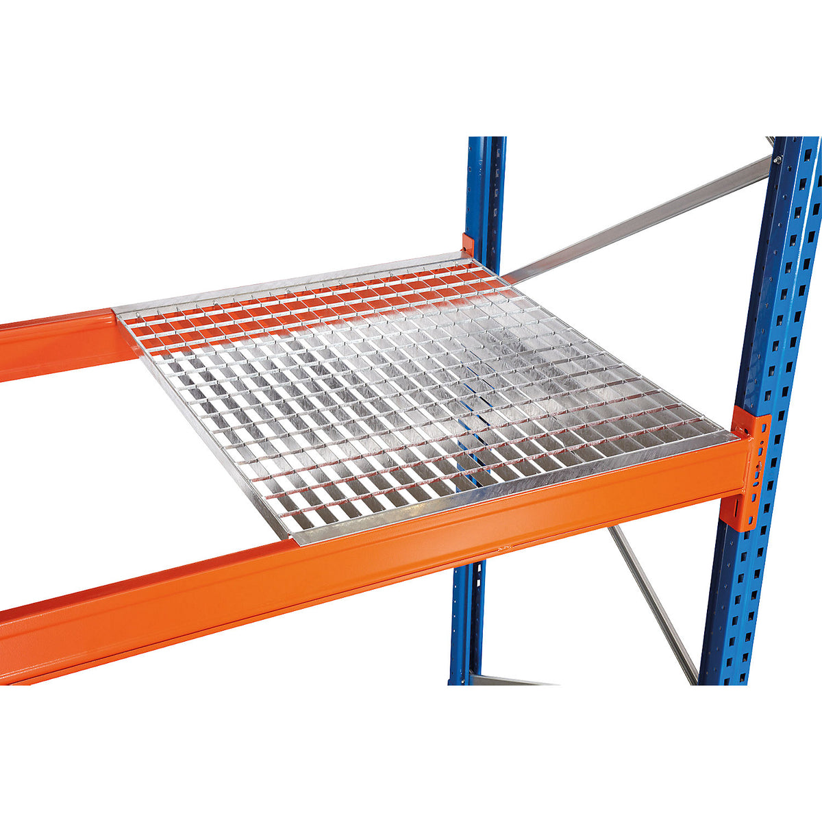 Mesh shelf, for insertion, for depth 800 mm, for rail length 3300 mm.