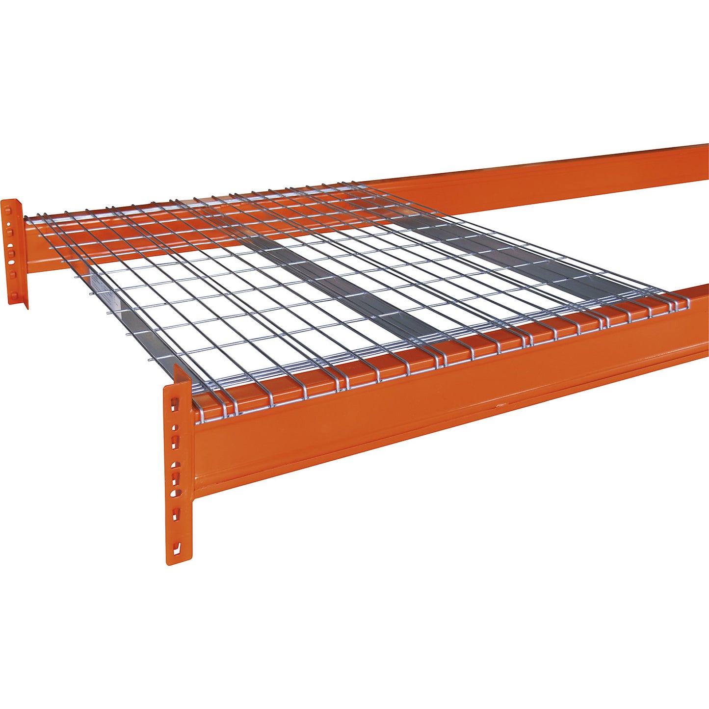 Mesh panel module, zinc plated, for depth 1100 mm, for rail length 2700 mm.