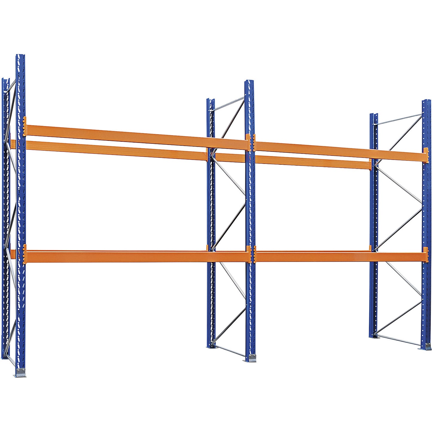 Pallet racking, complete shelf unit, HxWxD 3365 x 5700 x 1100 mm.