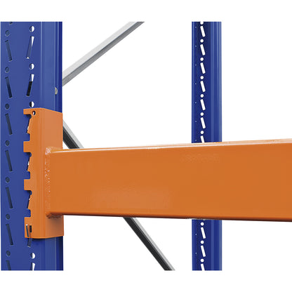 Pallet racking beams, 1 pair, LxWxH 1825 x 50 x 80 mm.