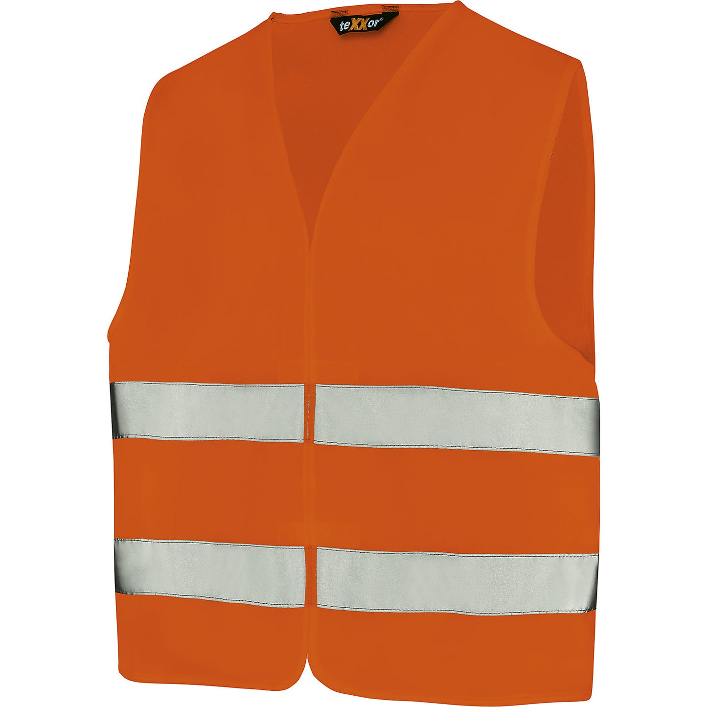 High-vis vest, one size fits all, pack of 5, luminous orange.