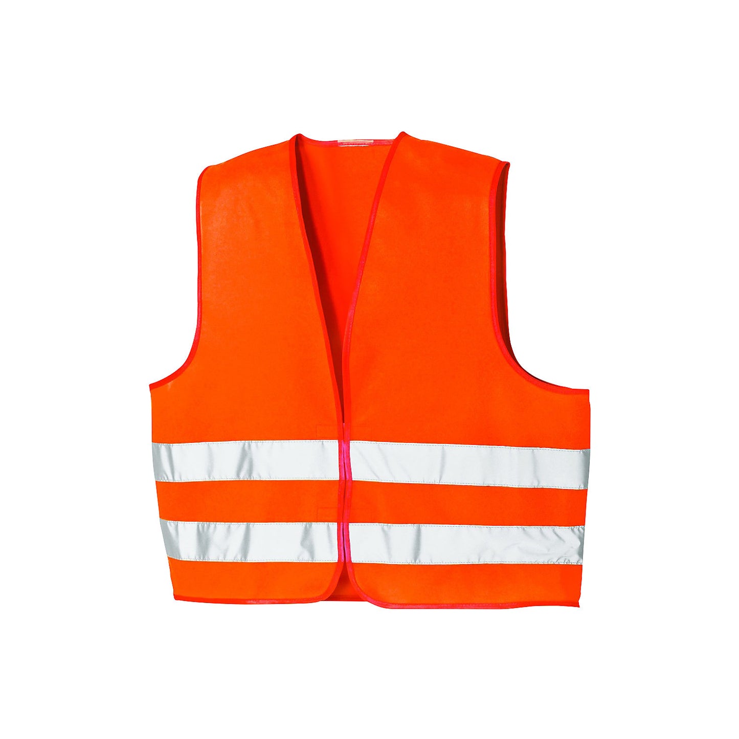 High-vis vest, one size fits all, pack of 5, luminous orange.
