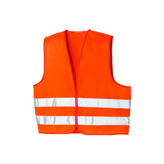 High-vis vest, one size fits all, pack of 5, luminous orange.