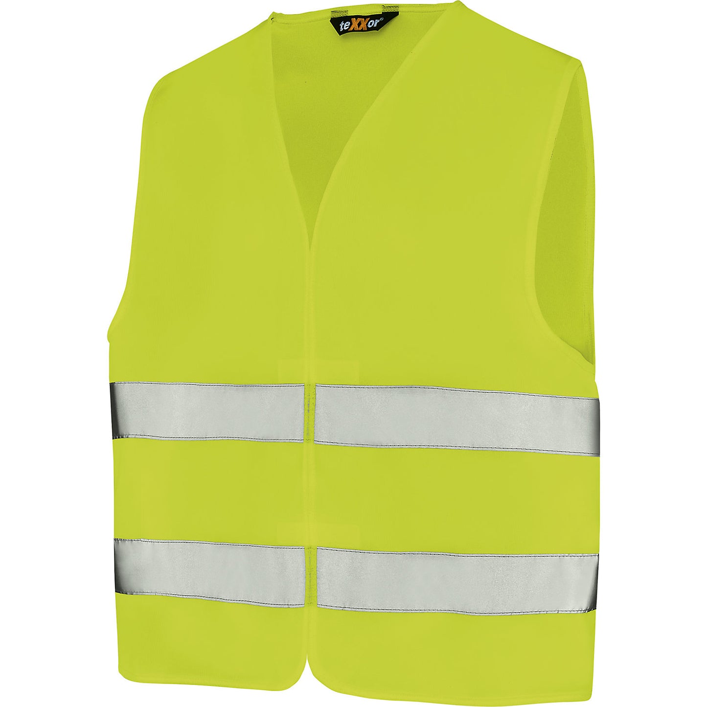 High-vis vest, one size fits all, pack of 5, luminous yellow.
