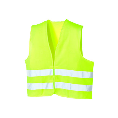 High-vis vest, one size fits all, pack of 5, luminous yellow.