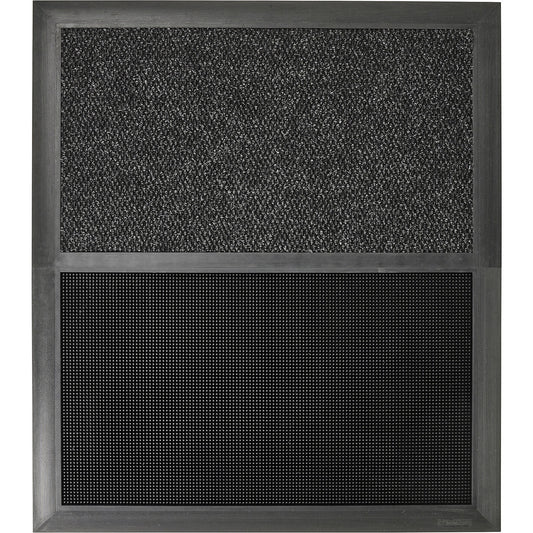 Sani-Master™ disinfecting entrance matting, HxLxW 19 x 1050 x 914 mm, charcoal / black.