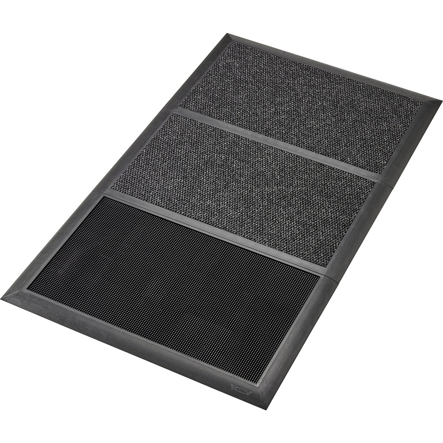 Sani-Master™ disinfecting entrance matting, HxLxW 19 x 1525 x 914 mm, charcoal / black.