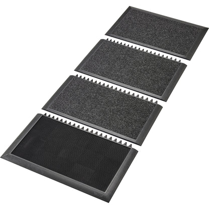 Sani-Master™ disinfecting entrance matting, HxLxW 19 x 2000 x 914 mm, charcoal / black.