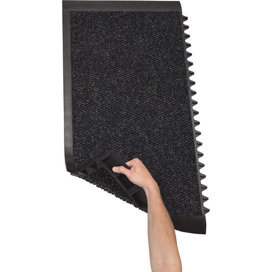 Additional carpet element for Sani-Master™ entrance matting, HxLxW 19 x 475 x 914 mm, charcoal / black.