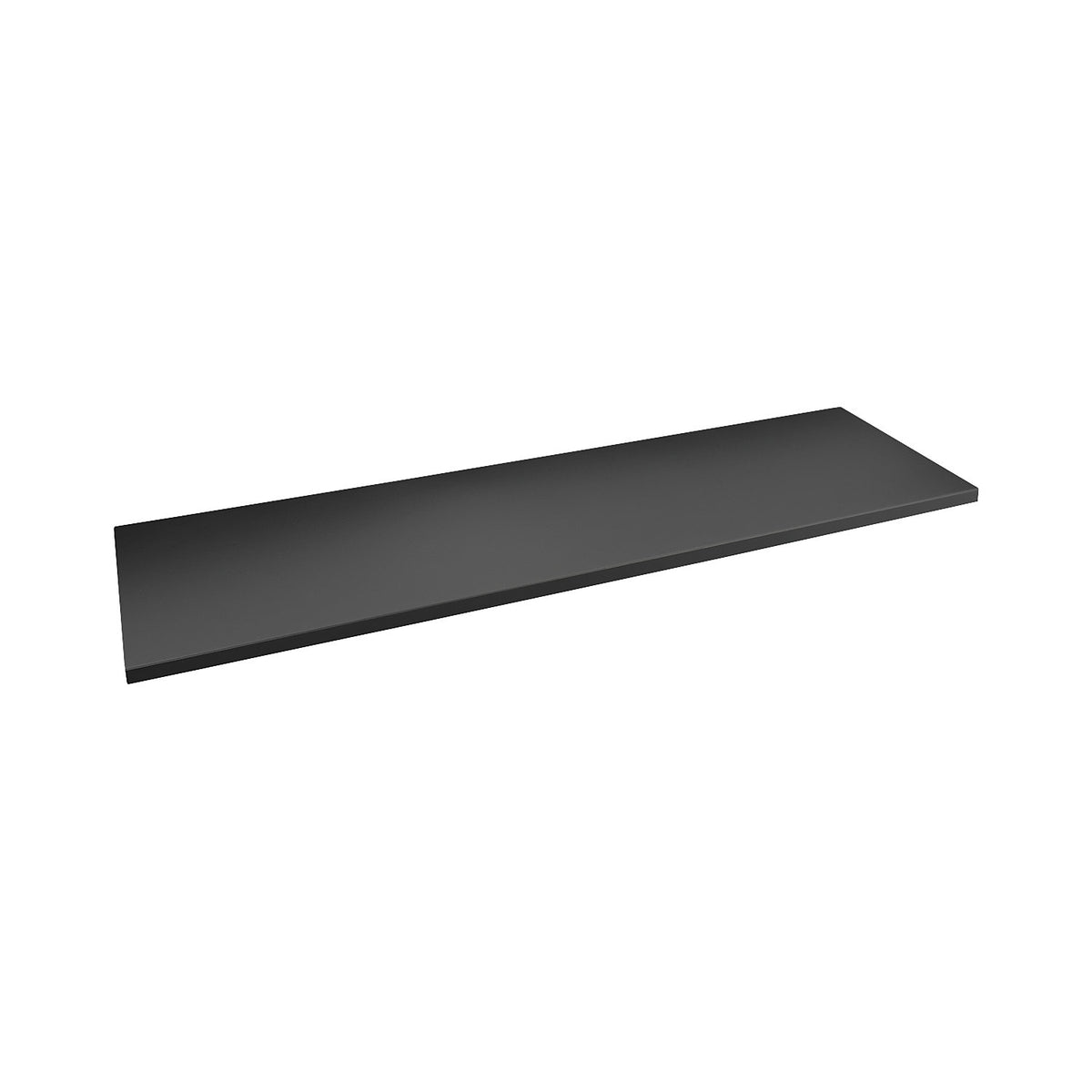 Shelf for double door cupboard, for depth 420 mm, graphite black RAL 9011.