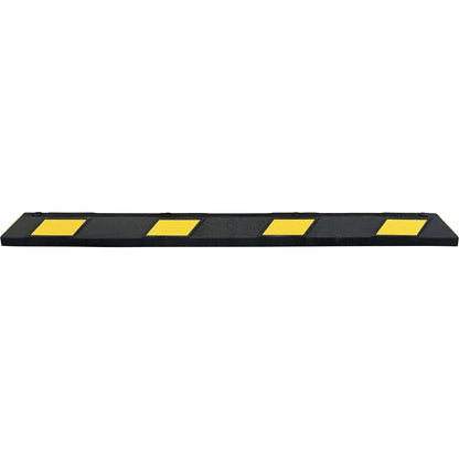 Park-AID® wheel stop, LxWxH 1800 x 150 x 100 mm, black / yellow.