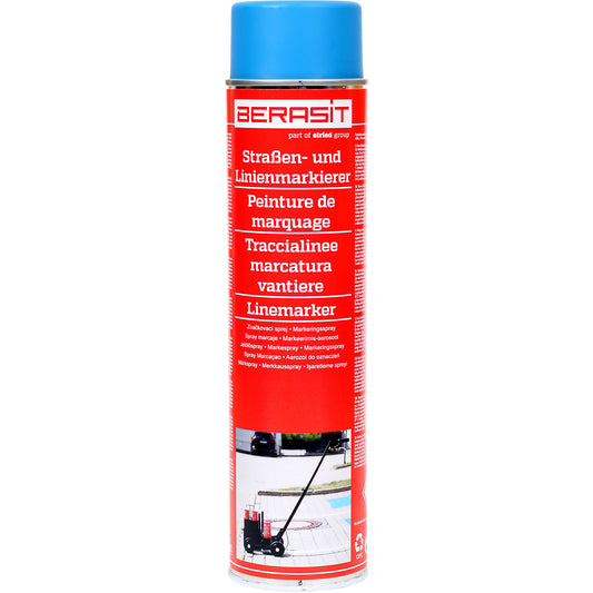 Marking spray, contents 600 ml, pack of 6 cans, blue.