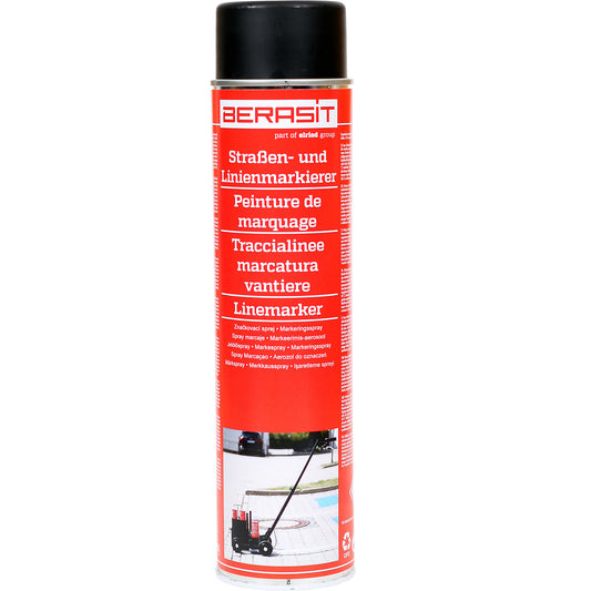 Marking spray, contents 600 ml, pack of 6 cans, black.