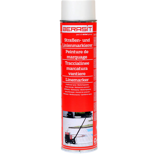 Marking spray, contents 600 ml, pack of 12 cans, white.