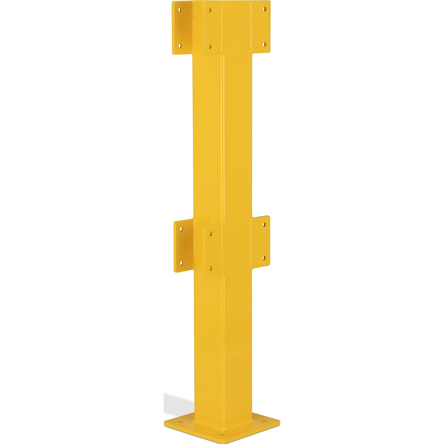 Posts for safety railing, for indoor use, 500 mm high for 1 bar, centre post.
