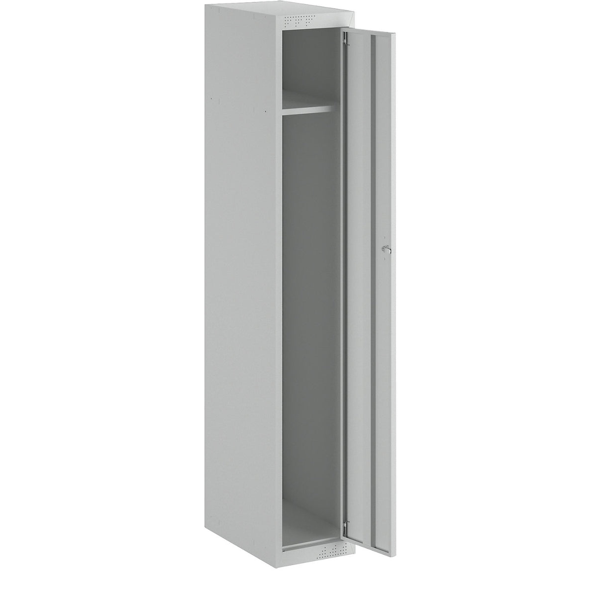 Venlo locker, 1 compartment, light grey, width 300 mm, extension unit.